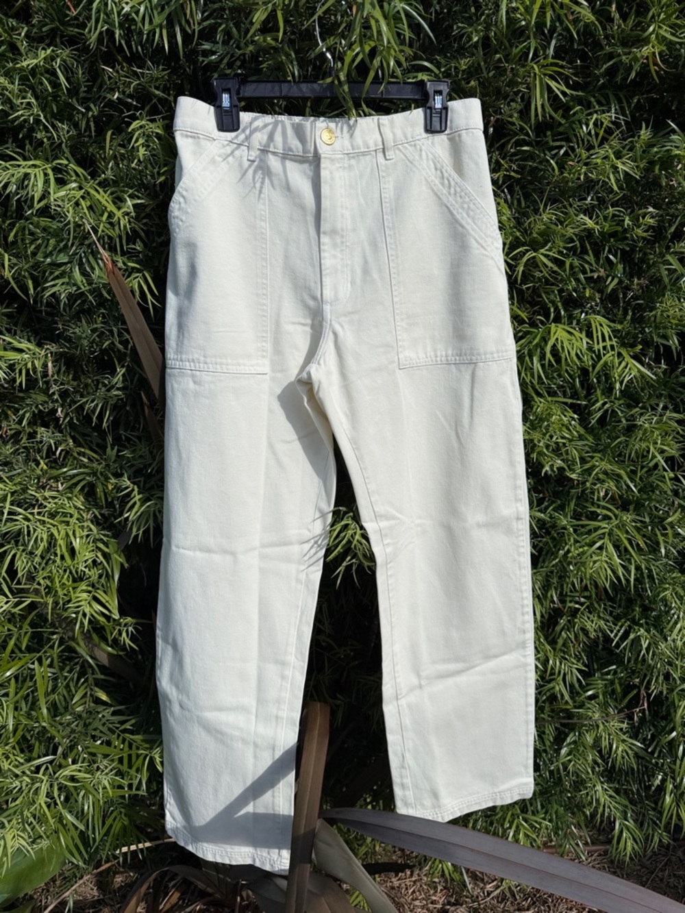 NWOT: Big Bud Press Cream Straight Leg Work Pants